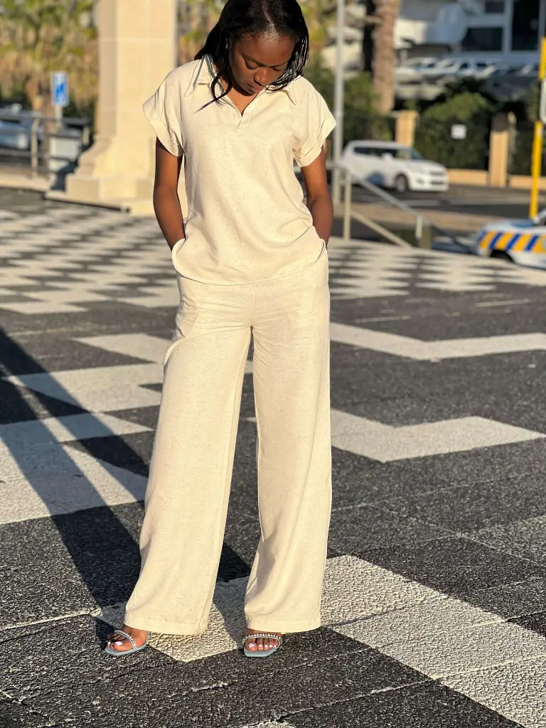 Sleeveless top & Pants (linen) 1.webp