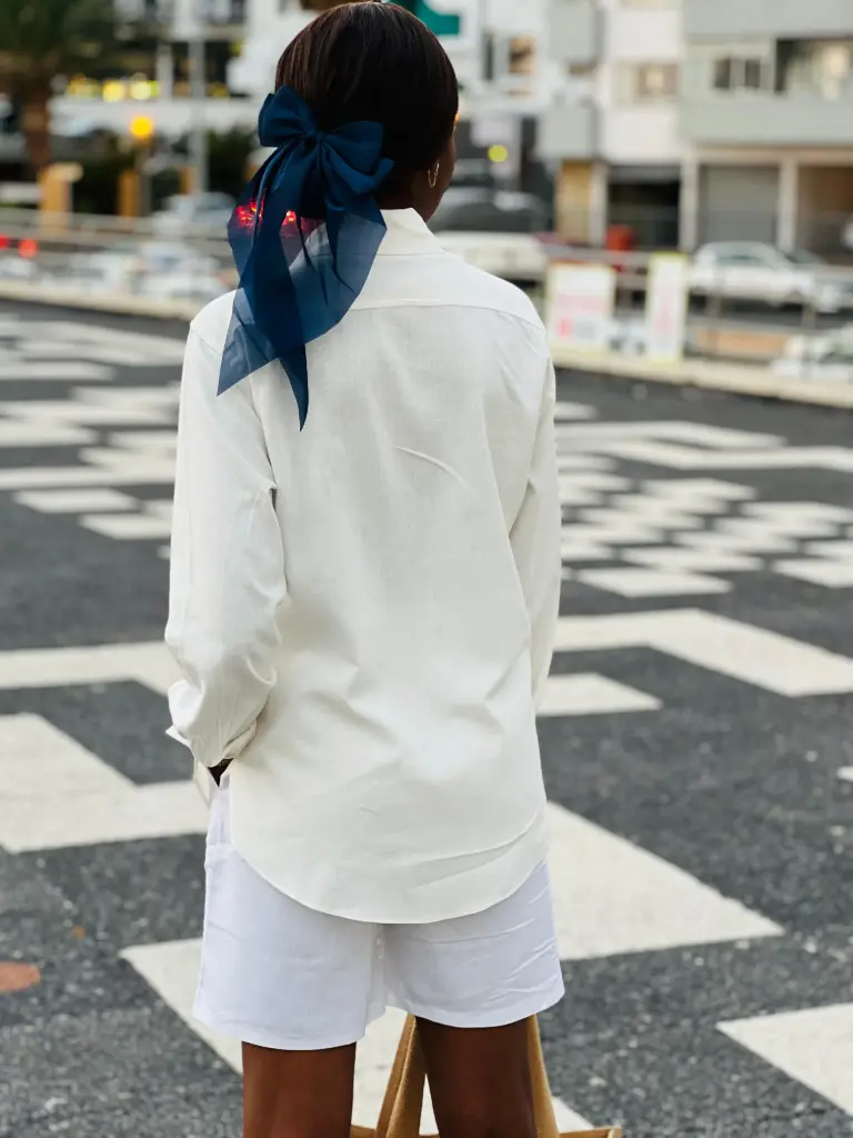 Long Sleeves Shirt Top & Shorts (linen)